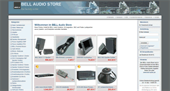Desktop Screenshot of bell-store.de