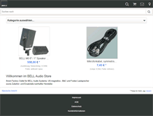 Tablet Screenshot of bell-store.de